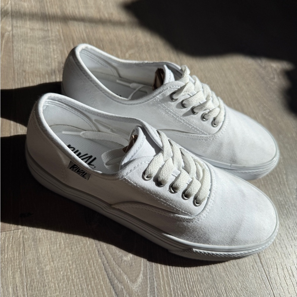 RIVAL White Canvas Sneakers-Size US6.5-EU 36.5 - Picture 8 of 8